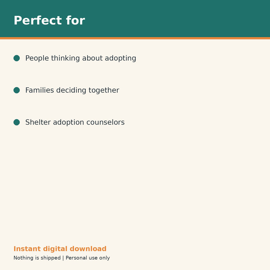 Dog Adoption Decision Checklist printable PDF, image 10