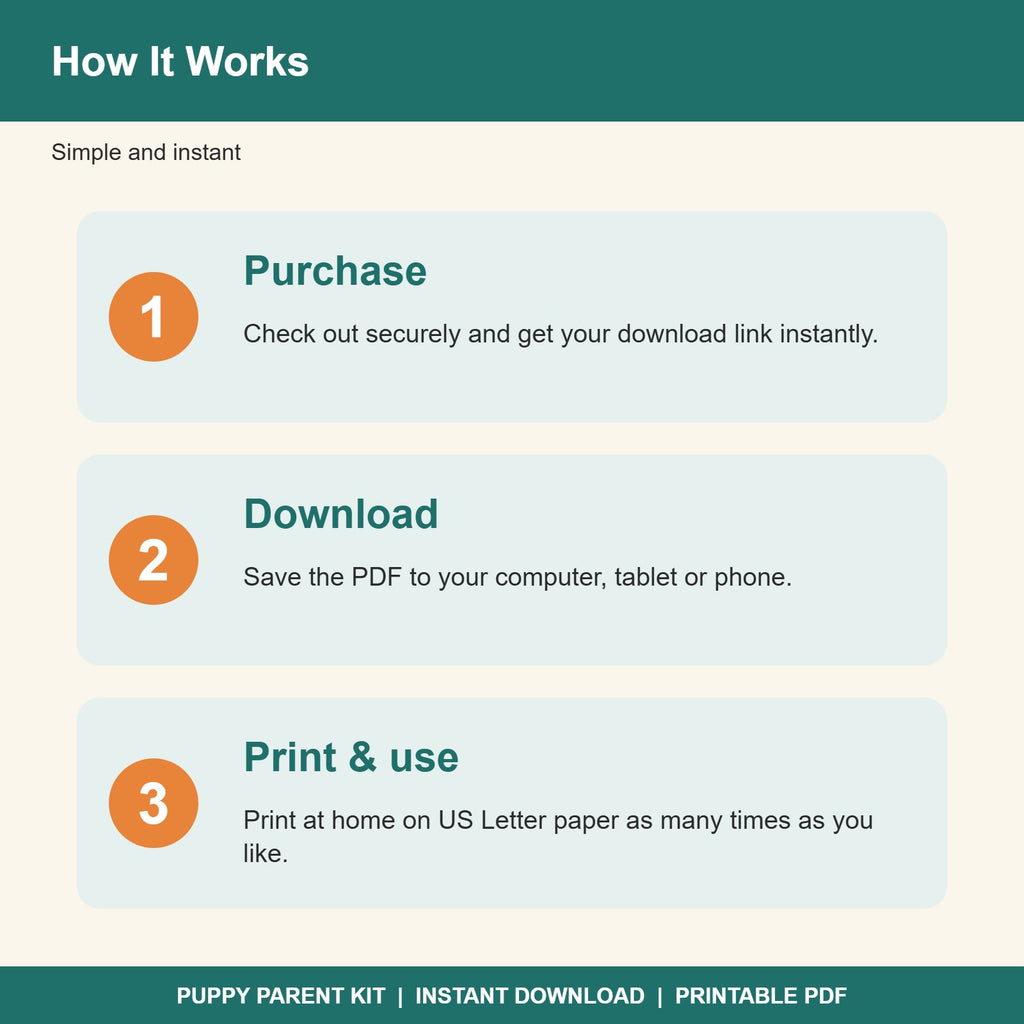 Dog Adoption Welcome Pack Printable | Gotcha Day Checklist, First 30 Days Tracker (PDF)