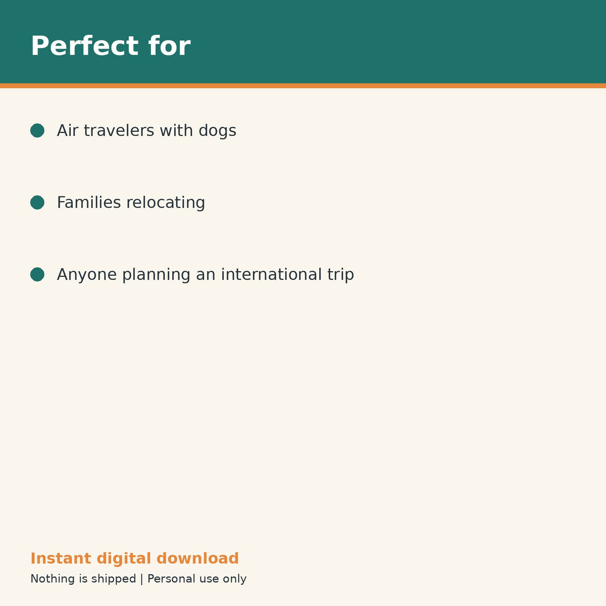 Dog Airline Travel Checklist printable PDF, image 10
