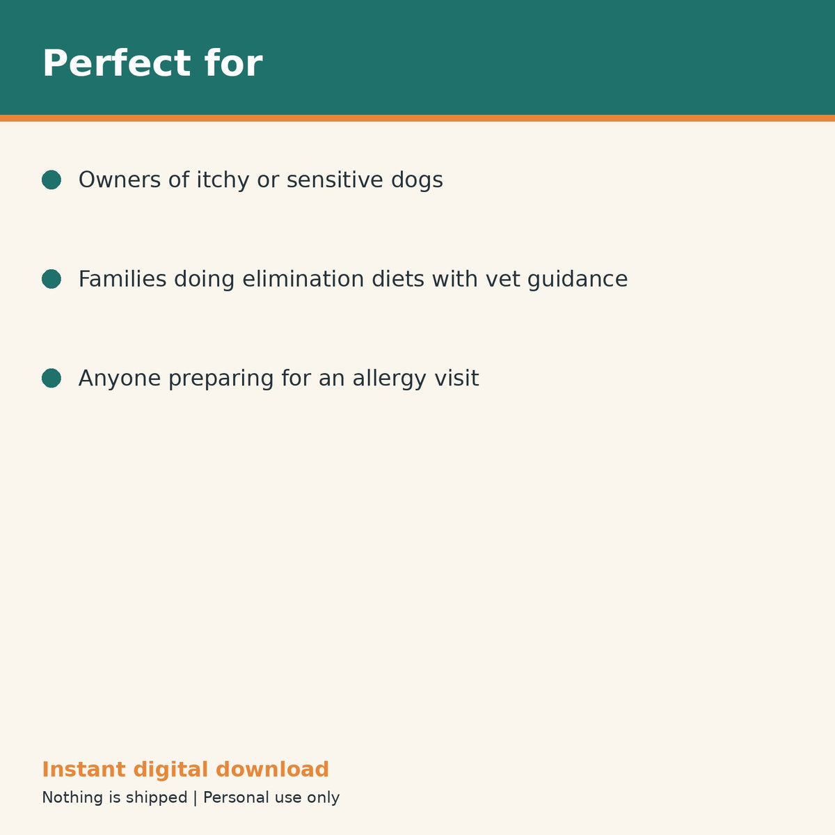 Dog Allergy & Food Reaction Tracker printable PDF, image 10