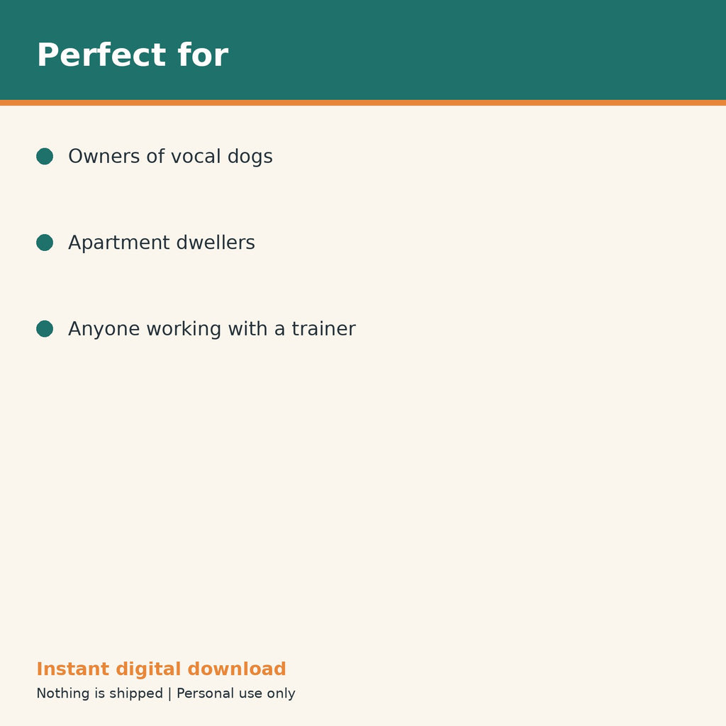 Dog Barking Reduction Log printable PDF, image 10