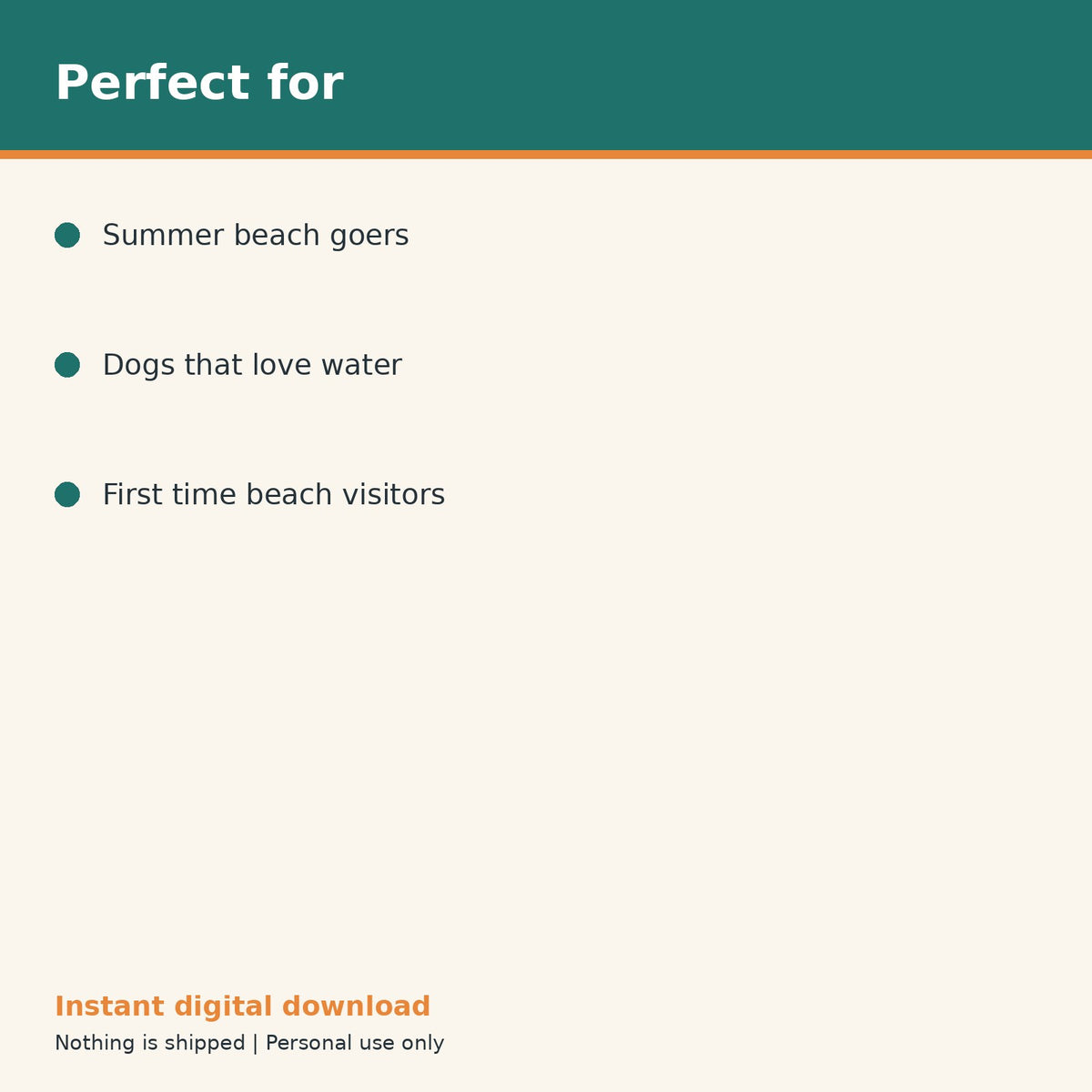 Dog Beach Day Checklist printable PDF, image 10