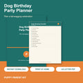 Dog Birthday Party Planner Printable | Pup Party Checklist, Guest List & Menu (PDF)
