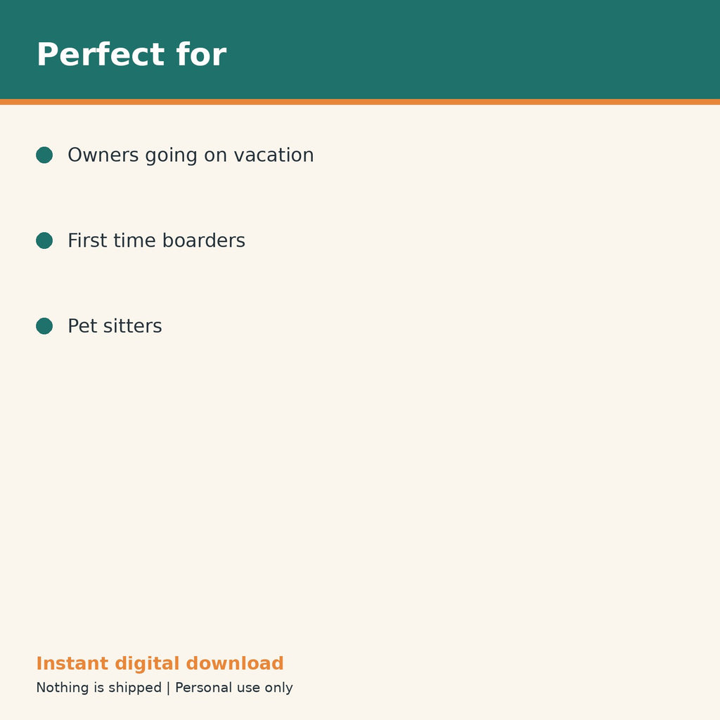 Dog Boarding & Kennel Prep Checklist printable PDF, image 10