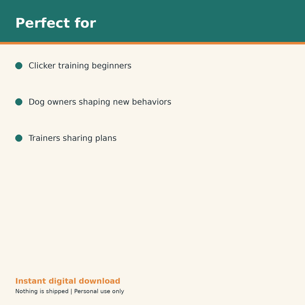 Dog Clicker Training Log printable PDF, image 10