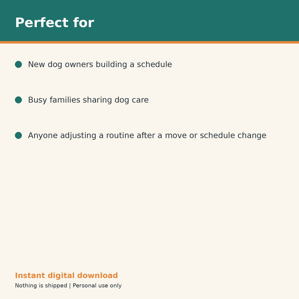 Dog Daily Routine Planner printable PDF, image 10
