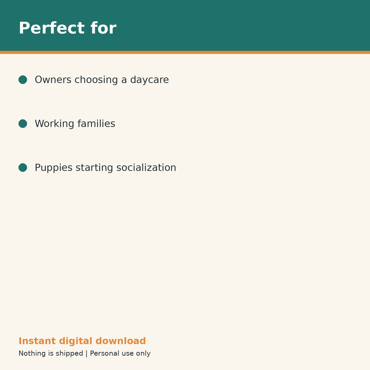 Dog Daycare Enrollment Checklist printable PDF, image 10