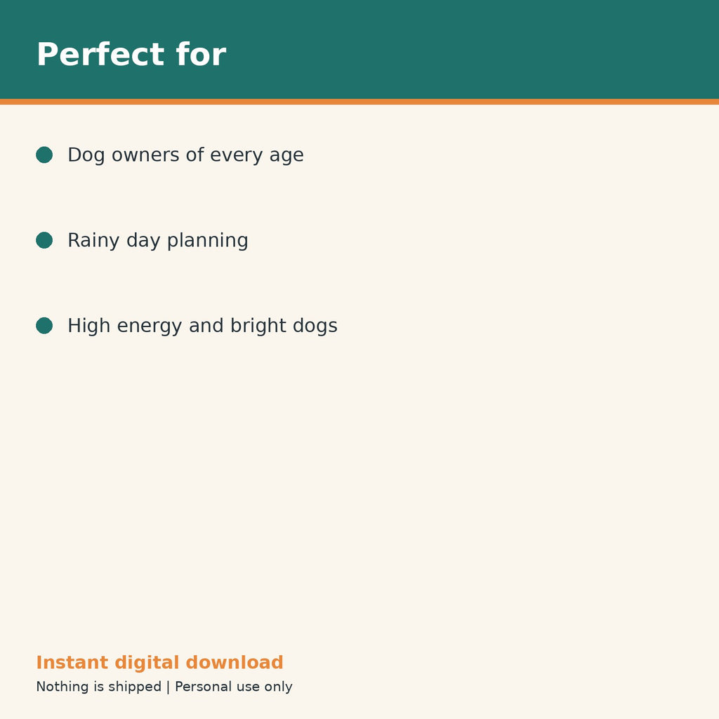 Dog Enrichment Activity Planner printable PDF, image 10