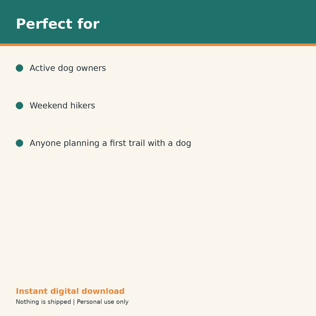 Dog Hiking Checklist & Trail Log printable PDF, image 10