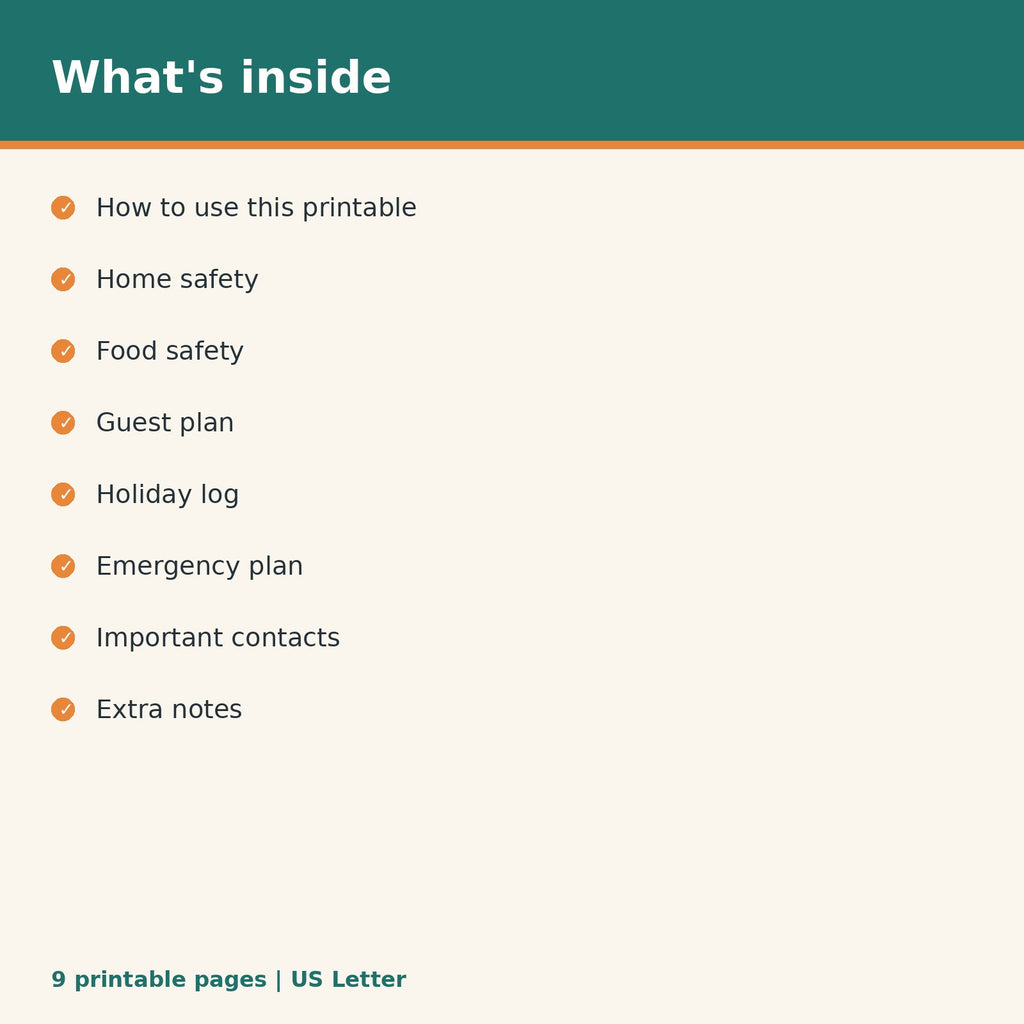 Dog Holiday Safety Checklist printable PDF, image 2