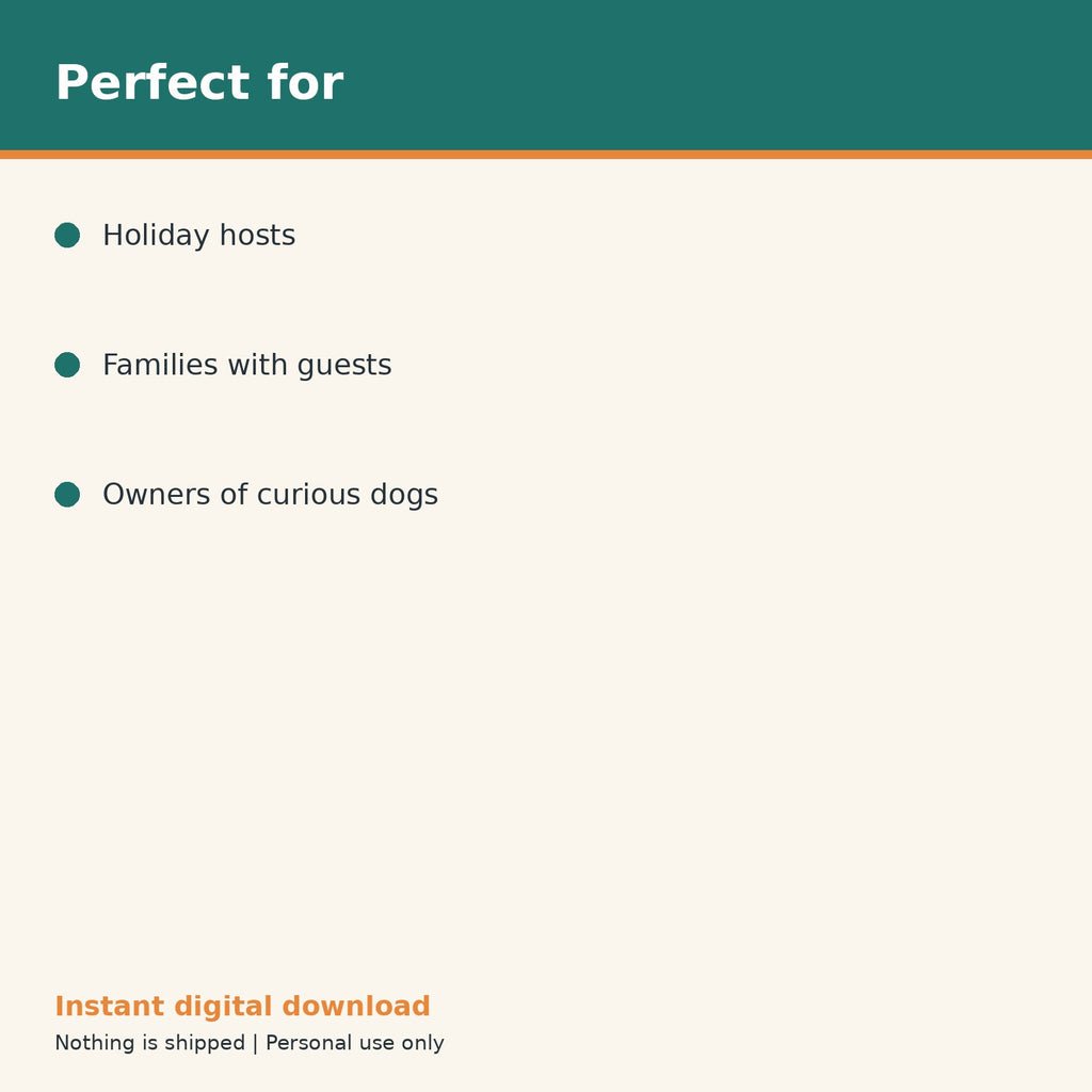 Dog Holiday Safety Checklist printable PDF, image 10