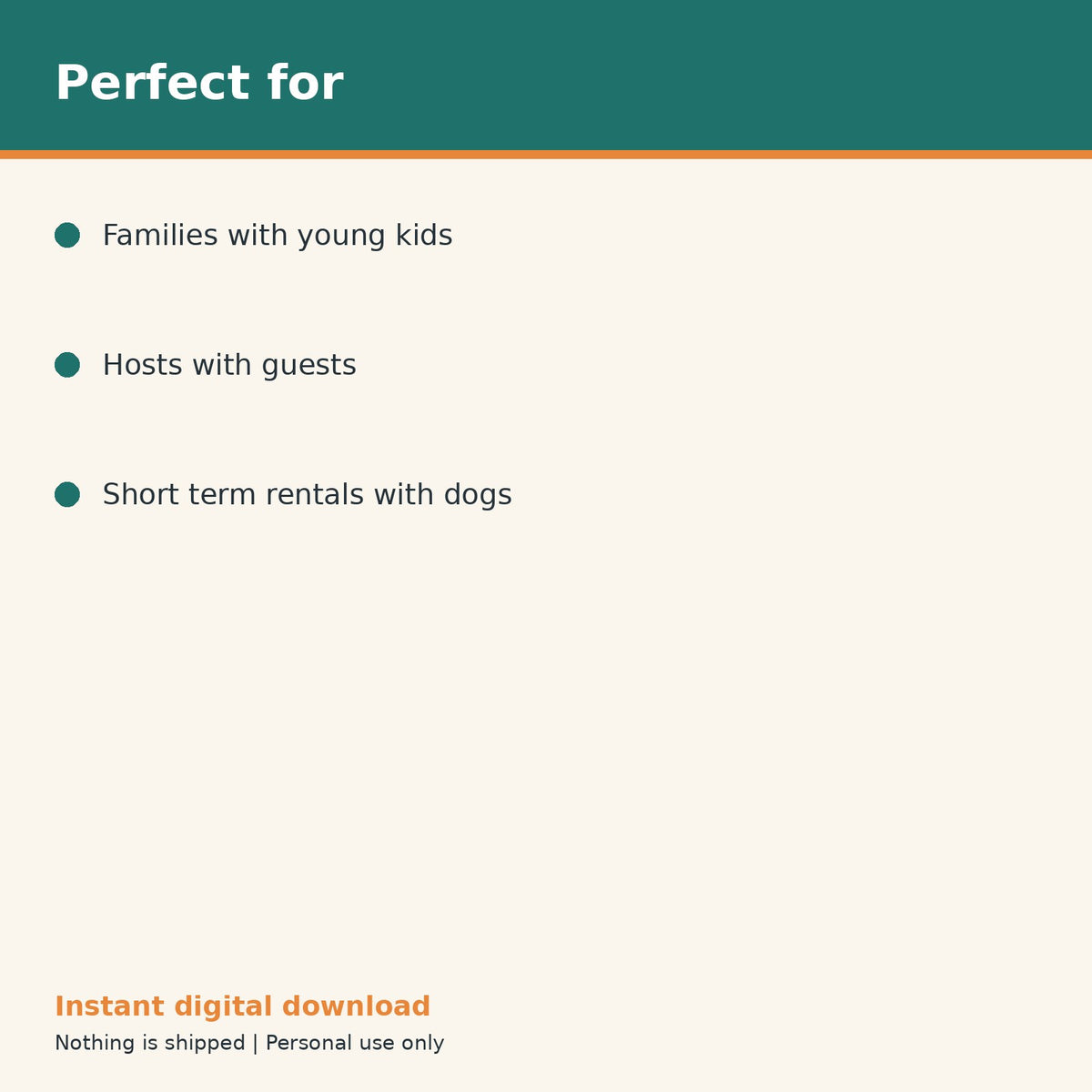 Dog Household Rules Sheet for Guests & Kids printable PDF, image 10