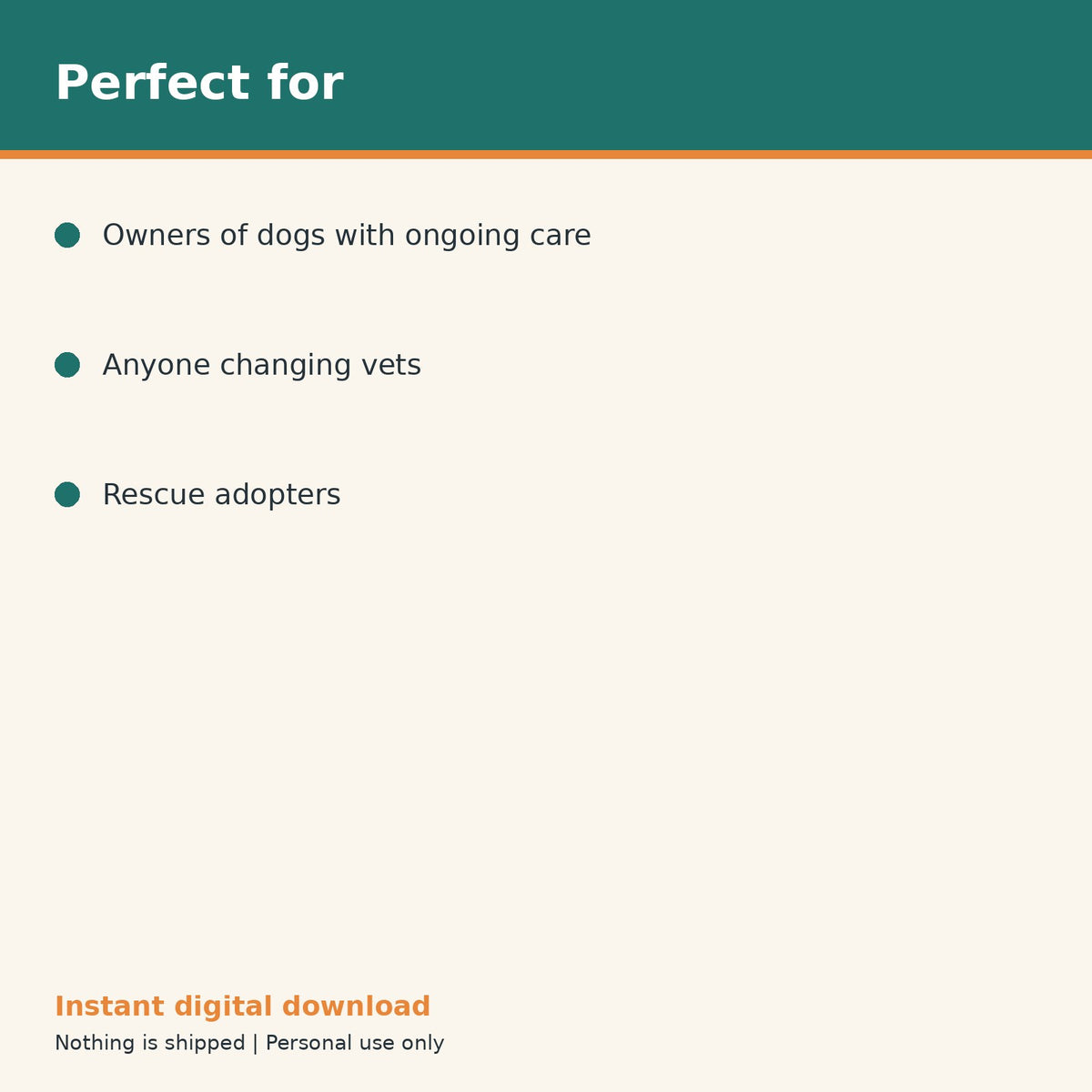 Dog Medical History Binder printable PDF, image 10