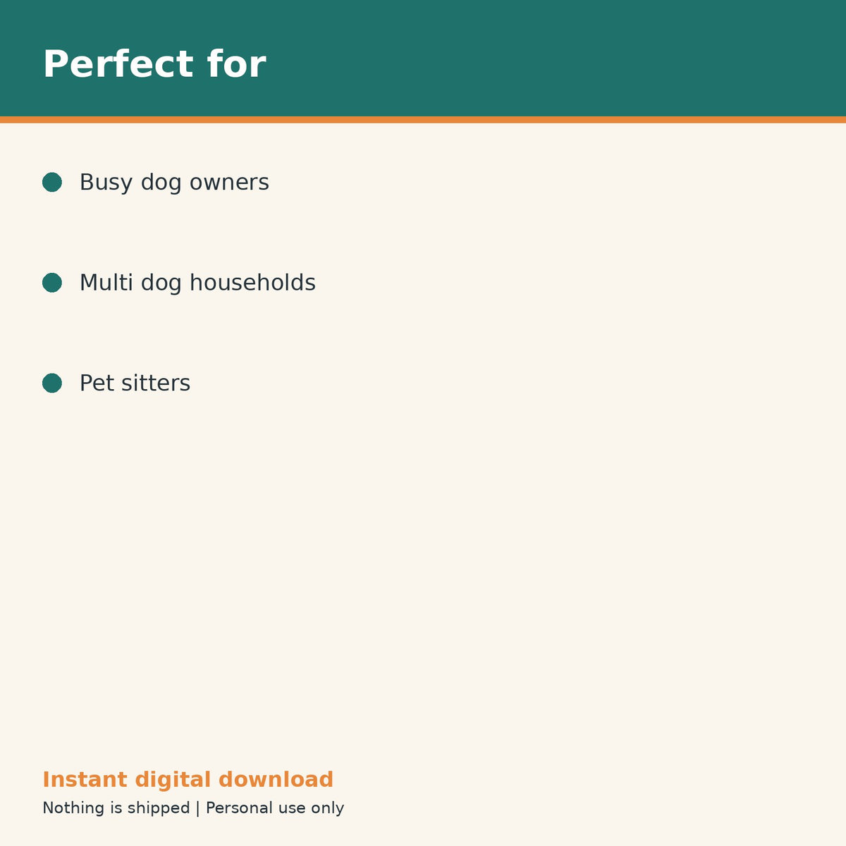Dog Monthly Supply Inventory Checklist printable PDF, image 10