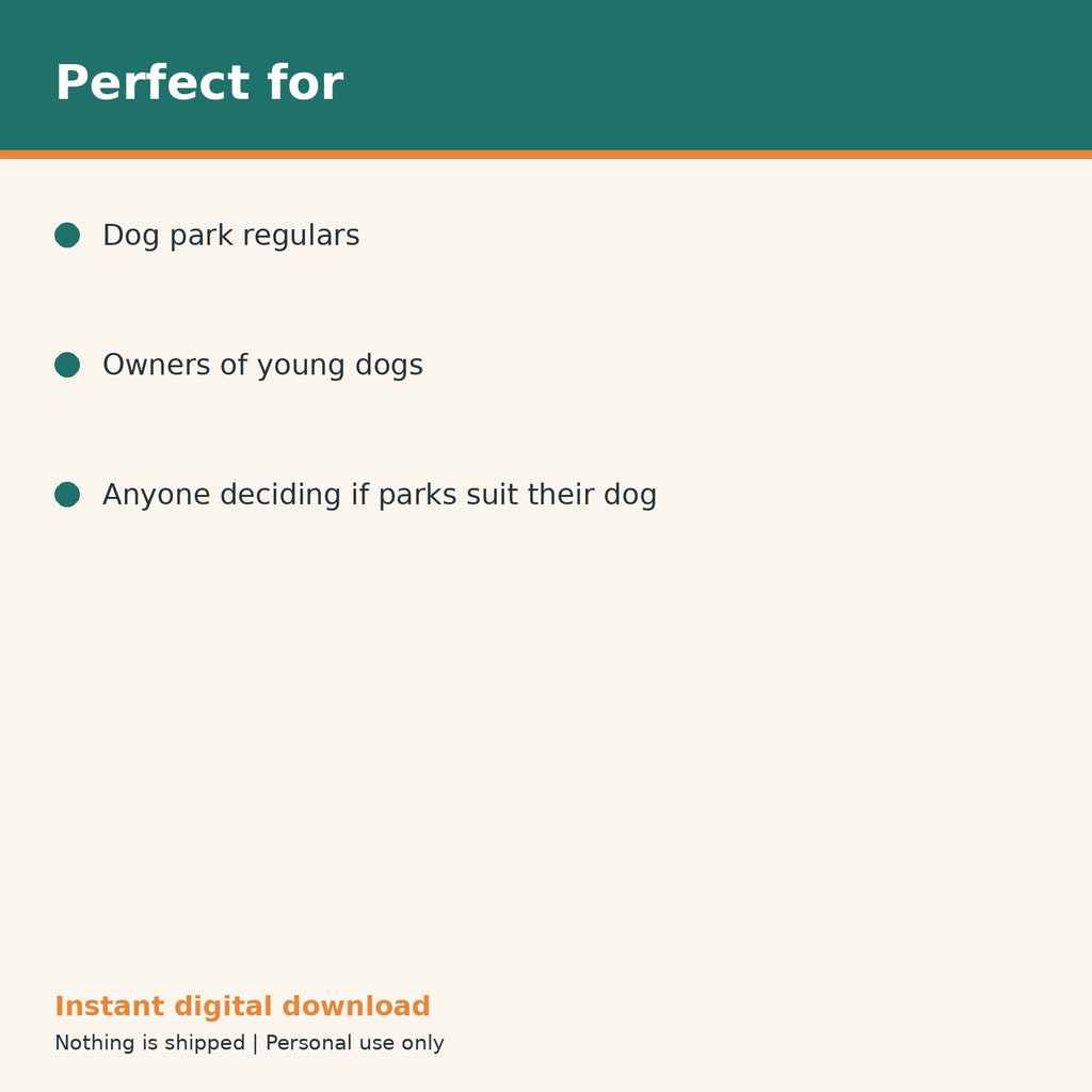 Dog Park Visit Log & Etiquette Checklist printable PDF, image 10