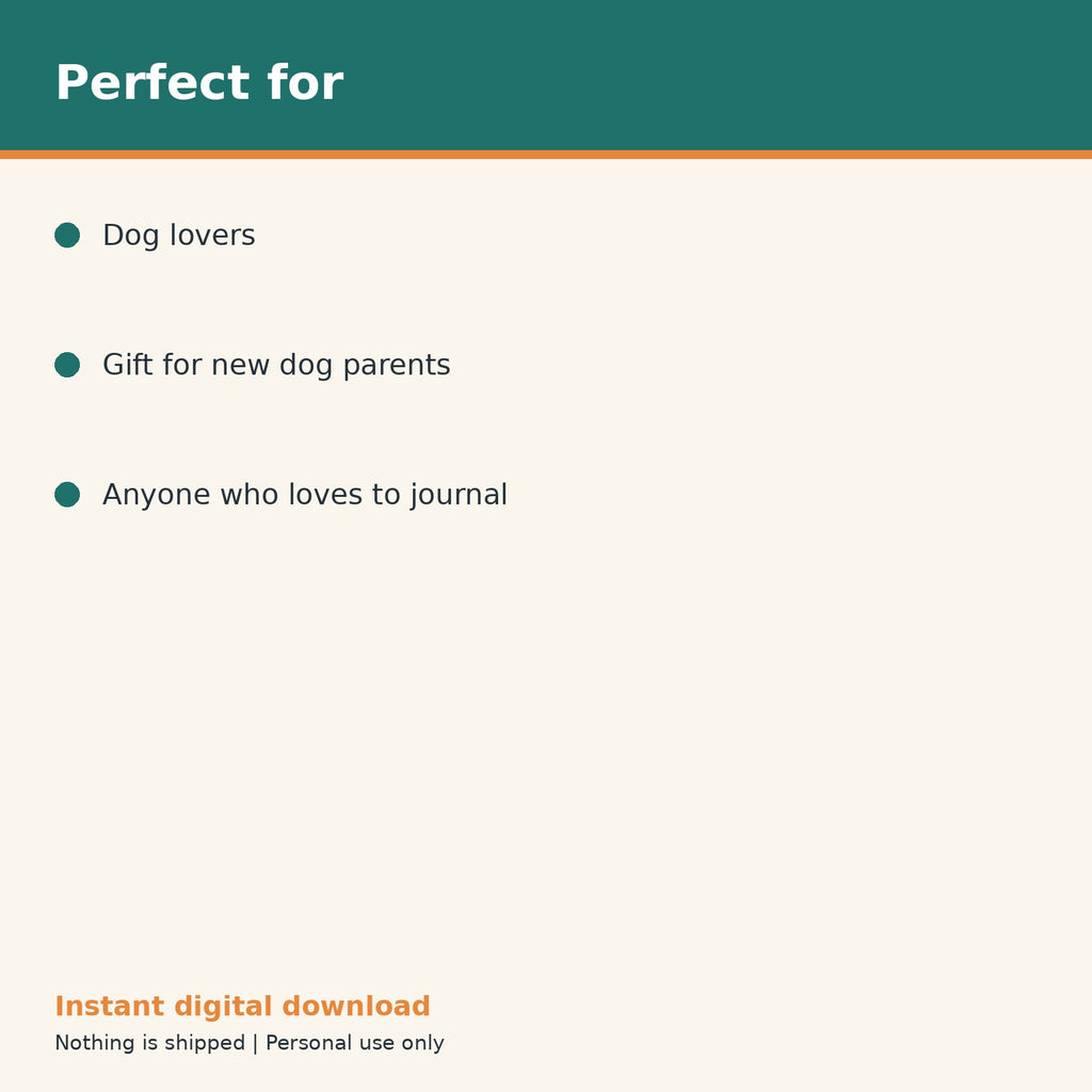 Dog Photo & Memory Journal printable PDF, image 10