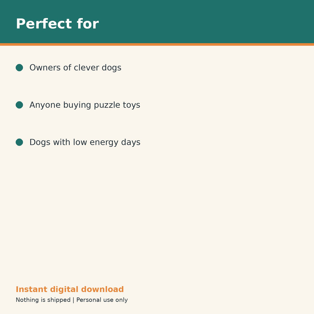 Dog Puzzle Toy & Brain Games Log printable PDF, image 10