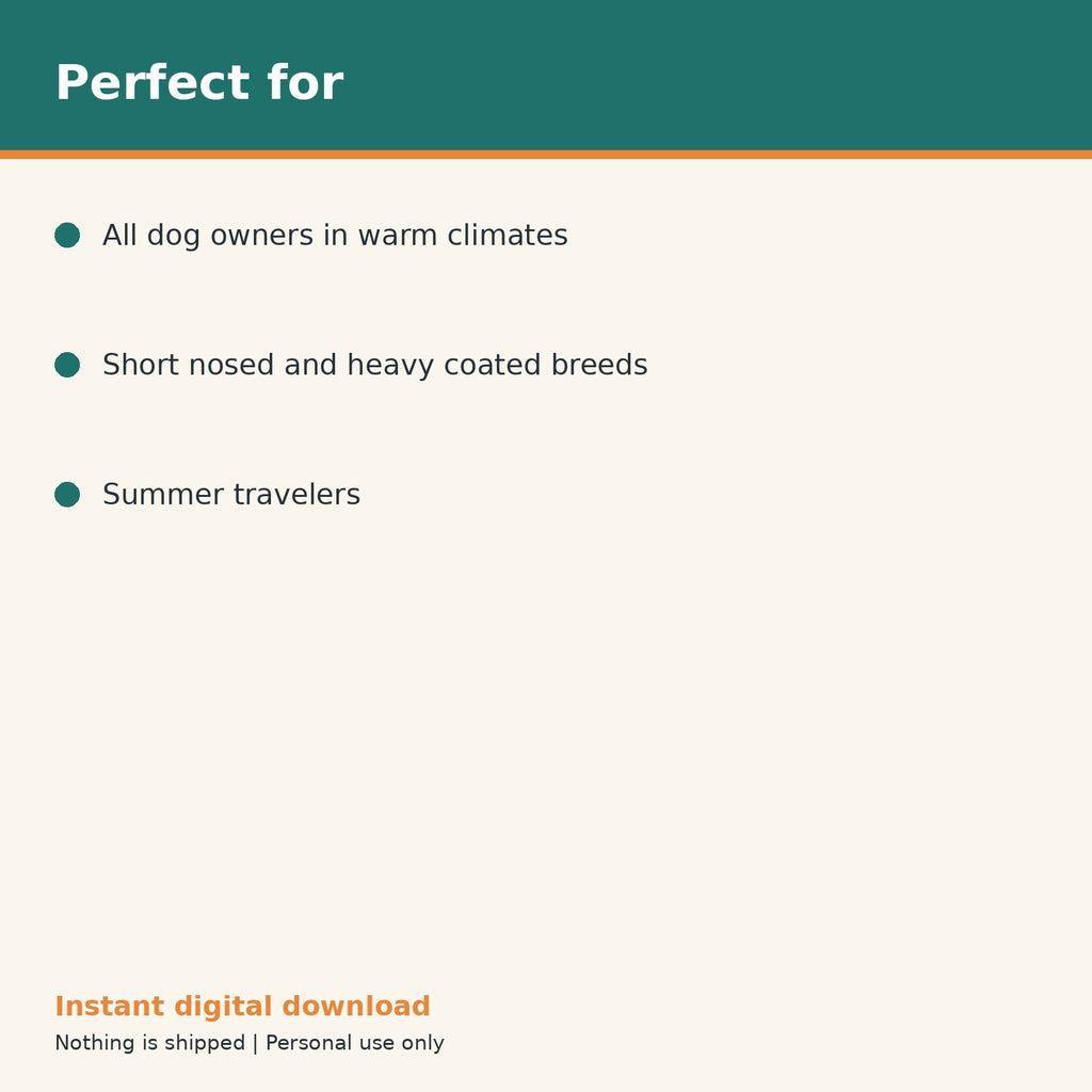 Dog Summer Heat Safety Checklist printable PDF, image 10