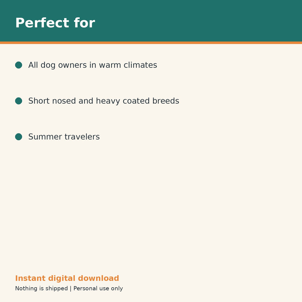 Dog Summer Heat Safety Checklist printable PDF, image 10