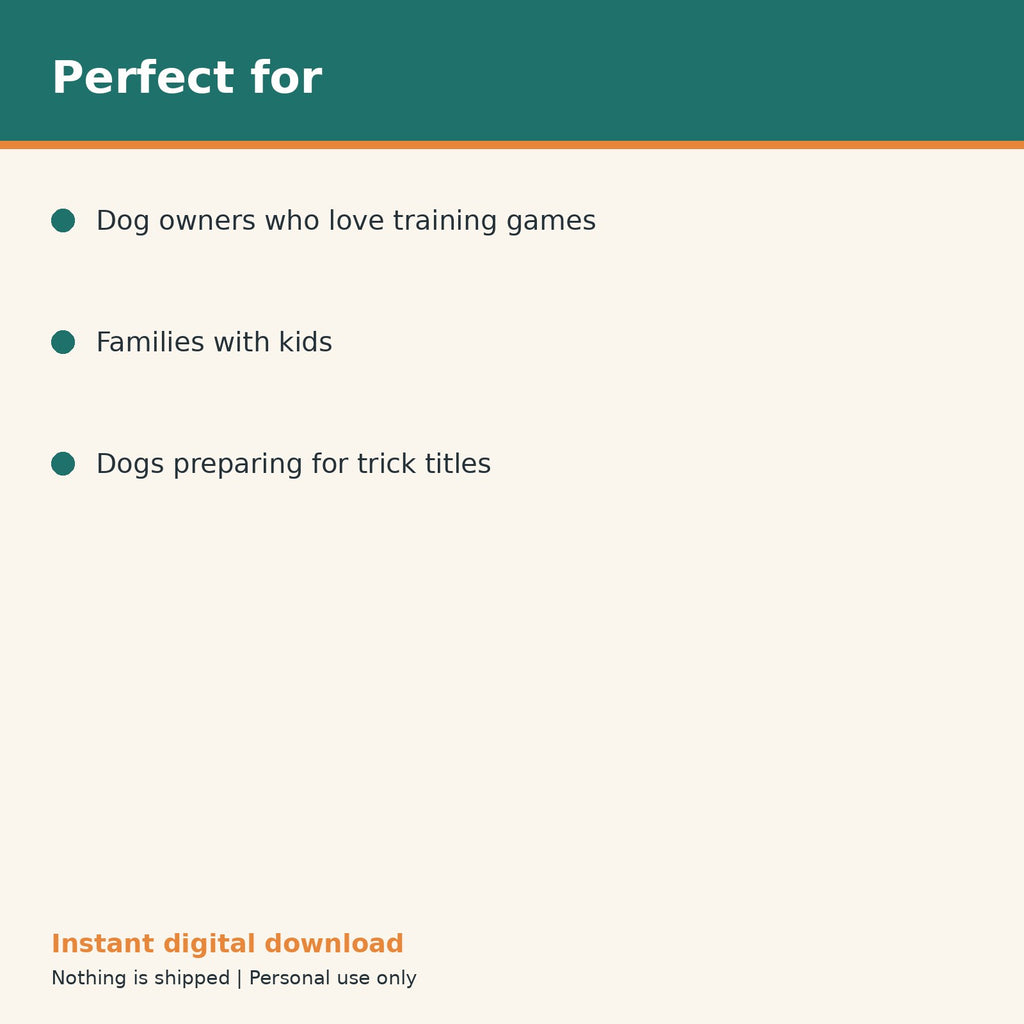 Dog Trick Training Tracker printable PDF, image 10