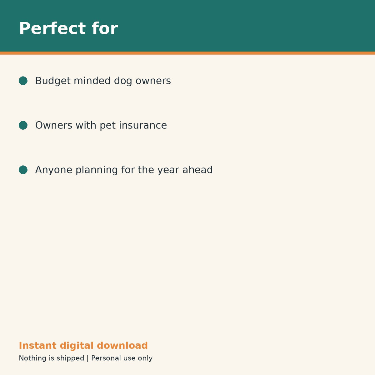 Dog Vet Expense & Health Record Tracker printable PDF, image 10