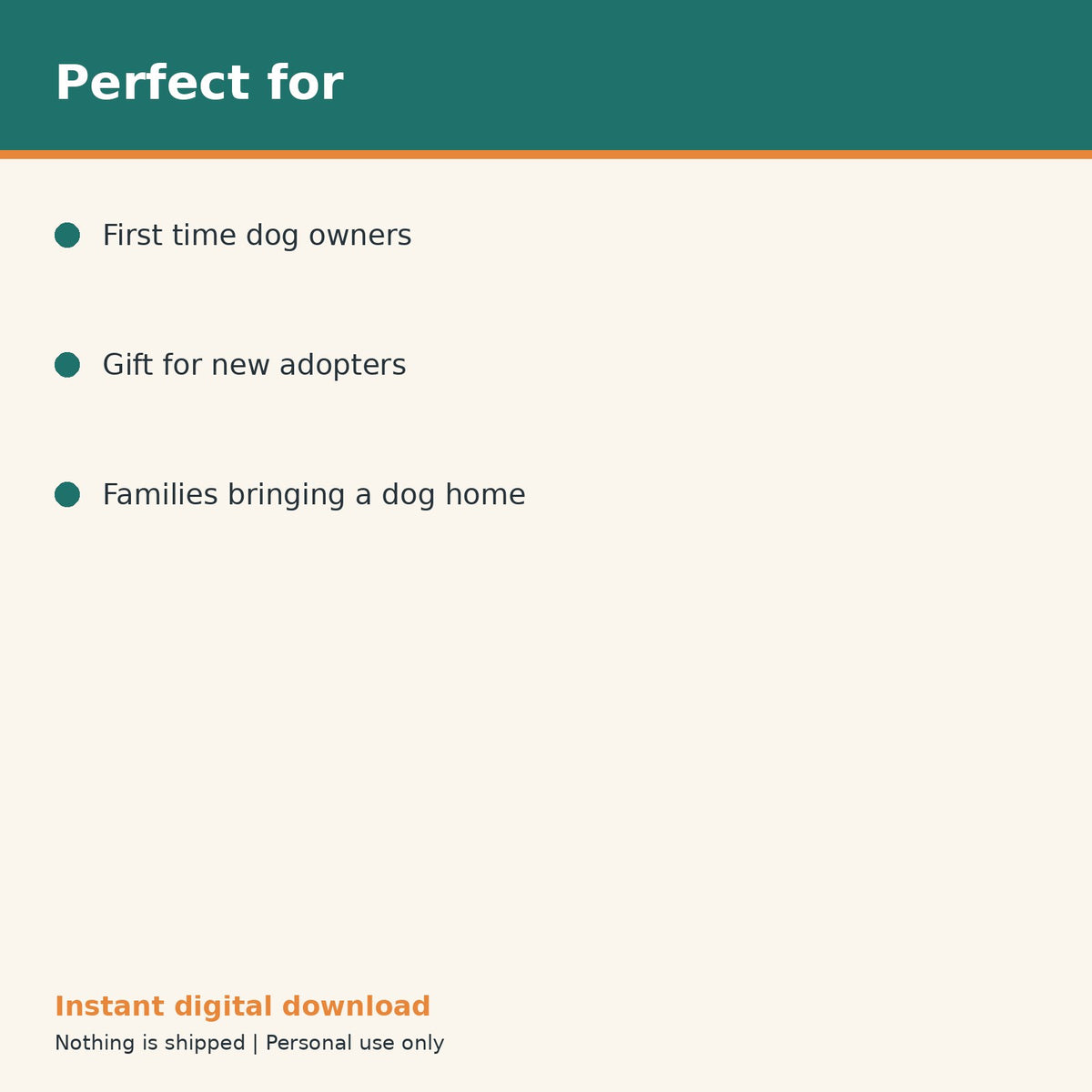 First Time Dog Owner Starter Binder printable PDF, image 10