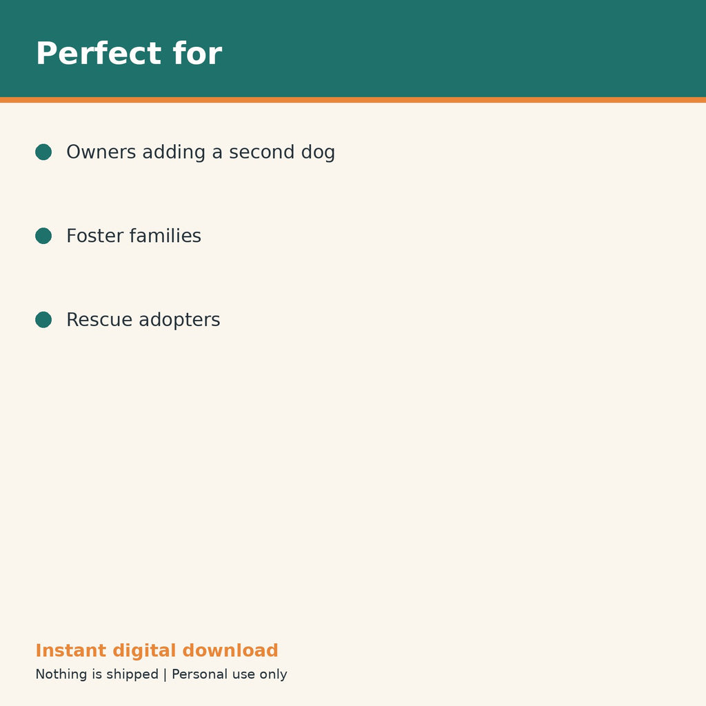 Multi Dog Household Introduction Planner printable PDF, image 10