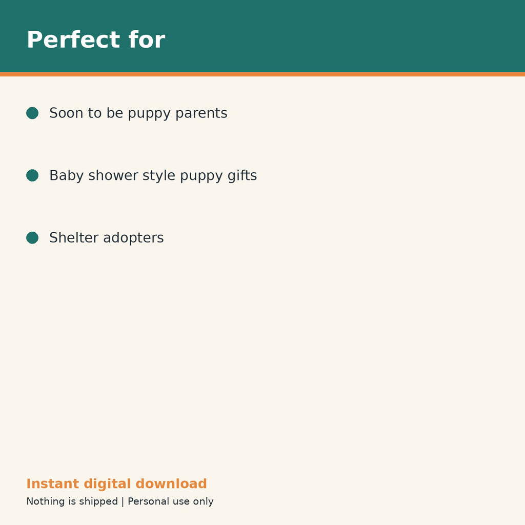 New Puppy Supplies Shopping Checklist printable PDF, image 10