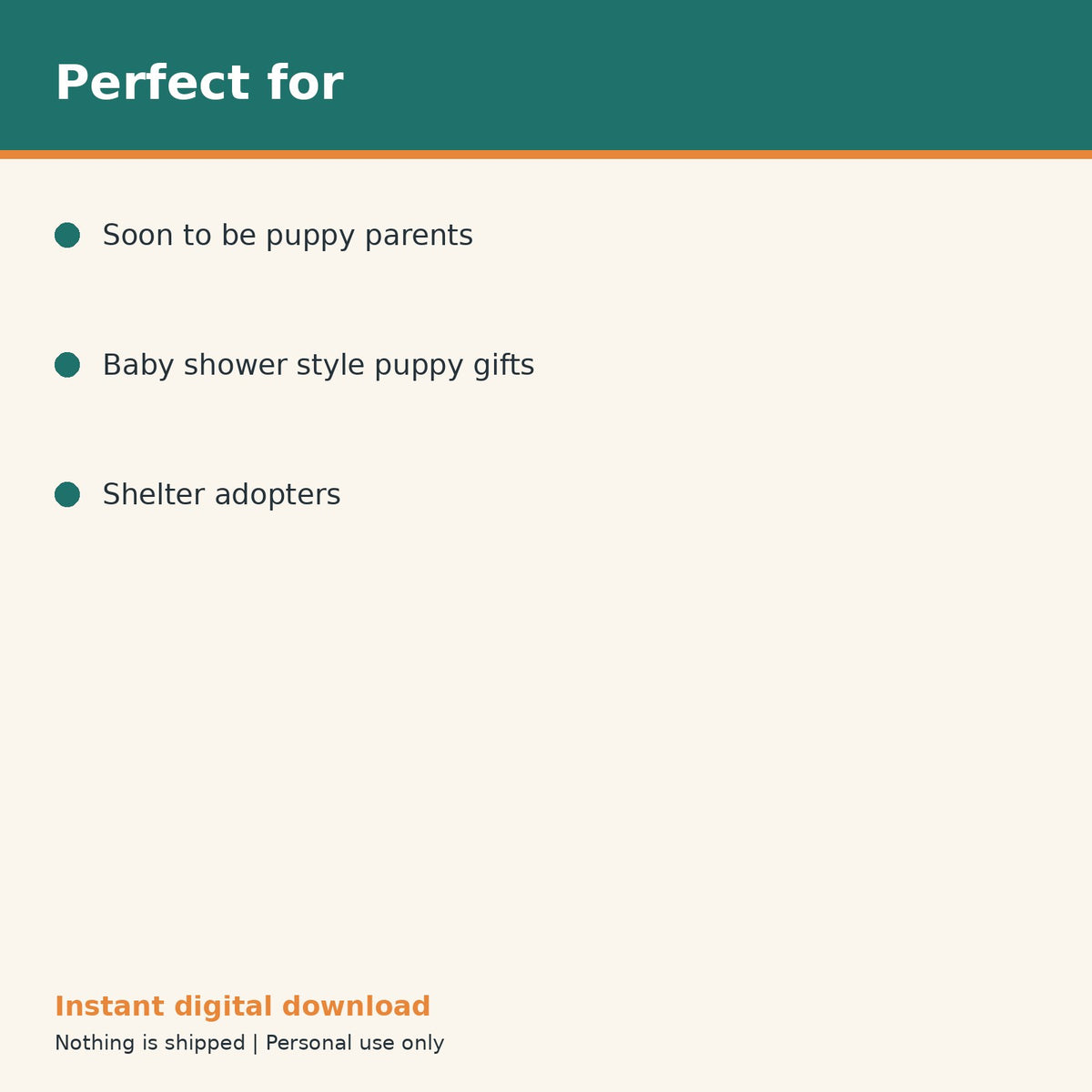 New Puppy Supplies Shopping Checklist printable PDF, image 10