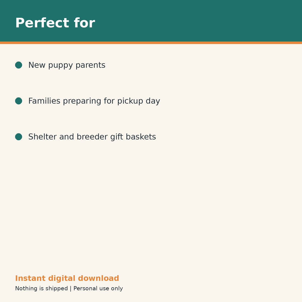 Puppy First Week Checklist printable PDF, image 10