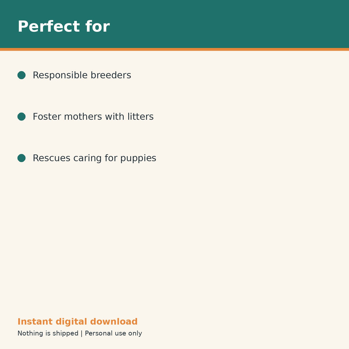 Puppy Litter Record Tracker printable PDF, image 10