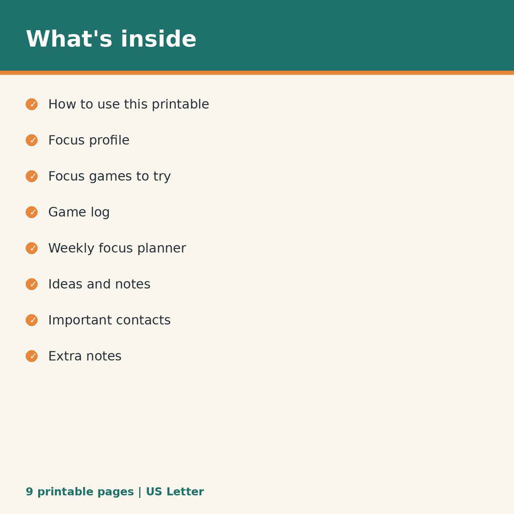 Puppy Name Games & Focus Training Log printable PDF, image 2