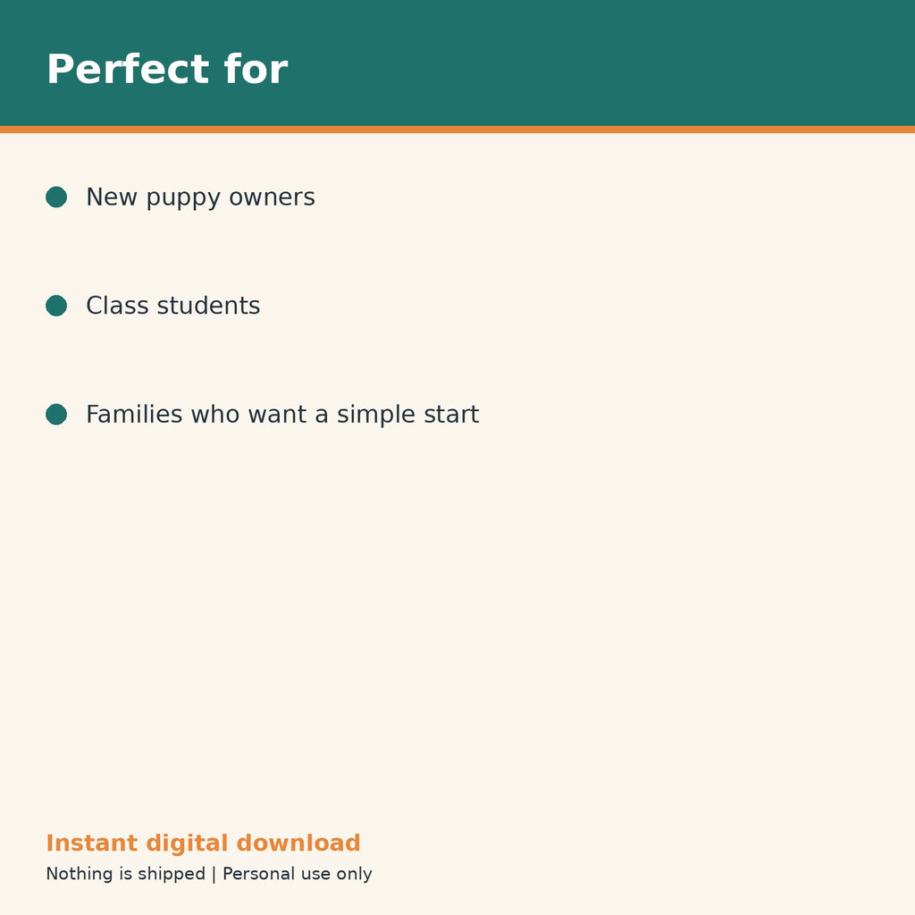 Puppy Name Games & Focus Training Log printable PDF, image 10