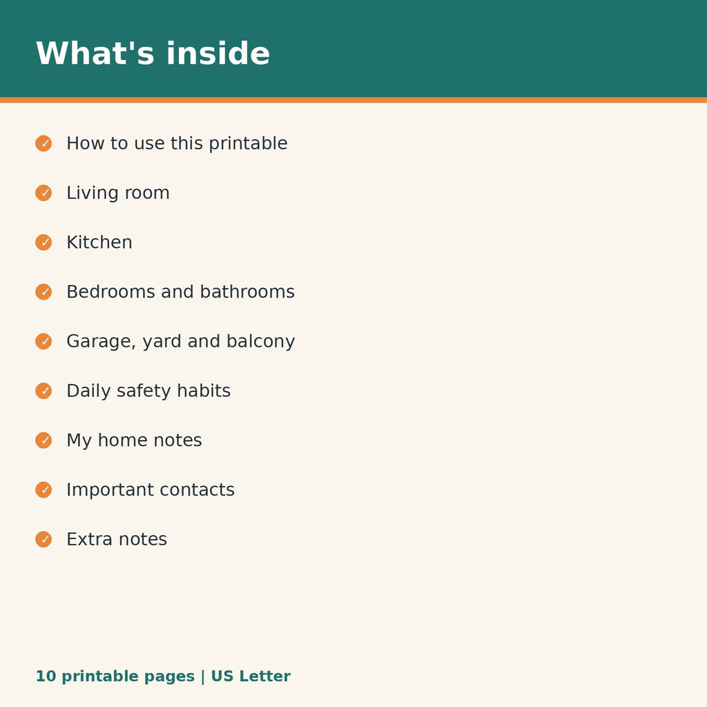Puppy Proofing Home Checklist printable PDF, image 2
