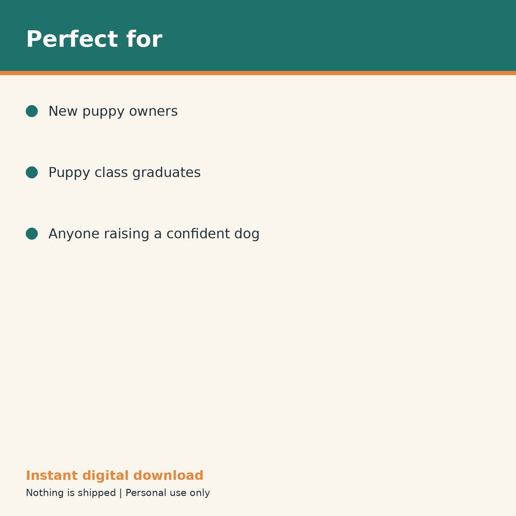 Puppy Socialization Checklist printable PDF, image 10
