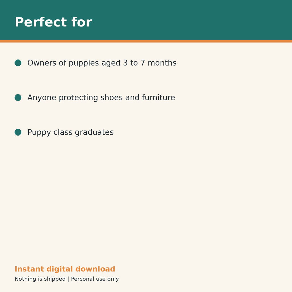 Puppy Teething & Chewing Tracker printable PDF, image 10